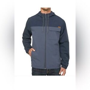 Voyager by Windwear Hooded Men’s Jacket, Full Zip, Large, Total Eclipse NWT NEW